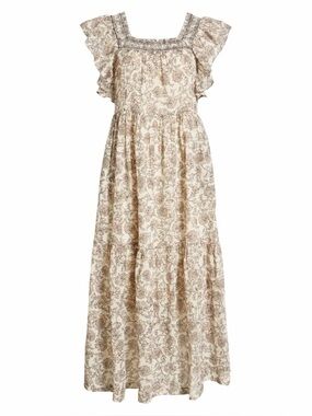 NWT Free People Bonita Maxi Dress - Tea Combo